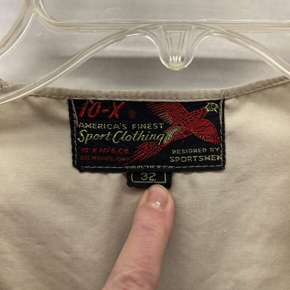 Vintage 10X Fishing/Hunt Vest Multiple Pockets Sz 32 Made in USA Good Condition - Picture 2 of 9